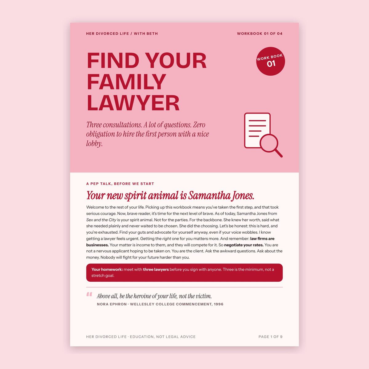 01 · Find Your Family Lawyer Workbook